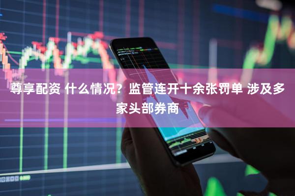 尊享配资 什么情况？监管连开十余张罚单 涉及多家头部券商