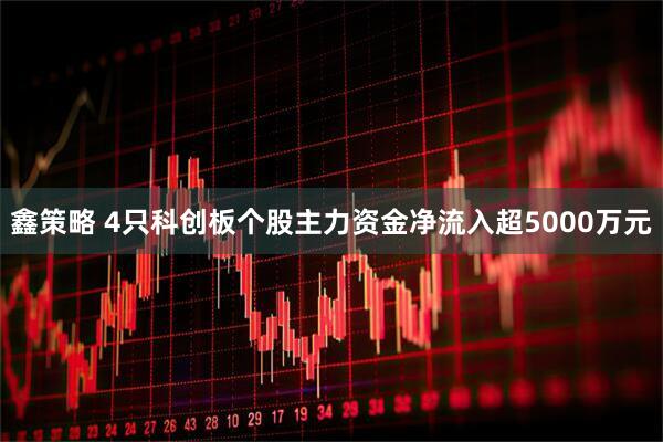 鑫策略 4只科创板个股主力资金净流入超5000万元