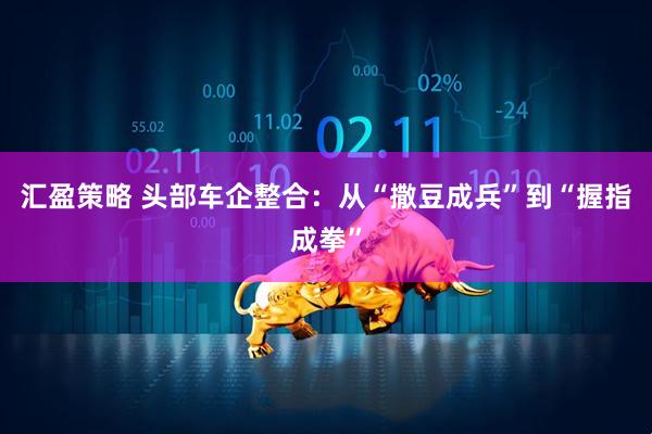 汇盈策略 头部车企整合：从“撒豆成兵”到“握指成拳”